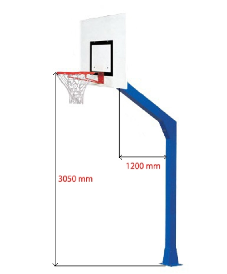 Kích thước của trụ bóng rổ cố định VF-801875