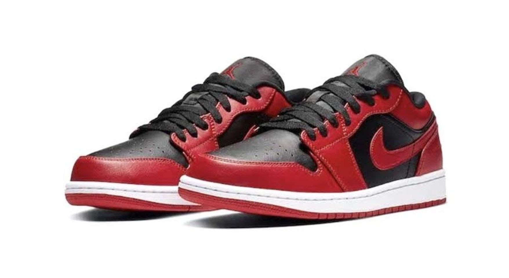 Giày thể thao Nike Air Jordan 1 Low Reverse Bred màu đỏ