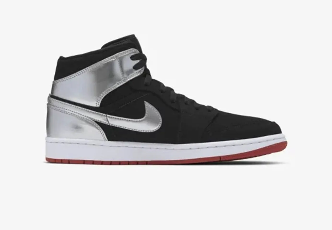 Giày thể thao Nike Jordan 1 Mid Black Silver