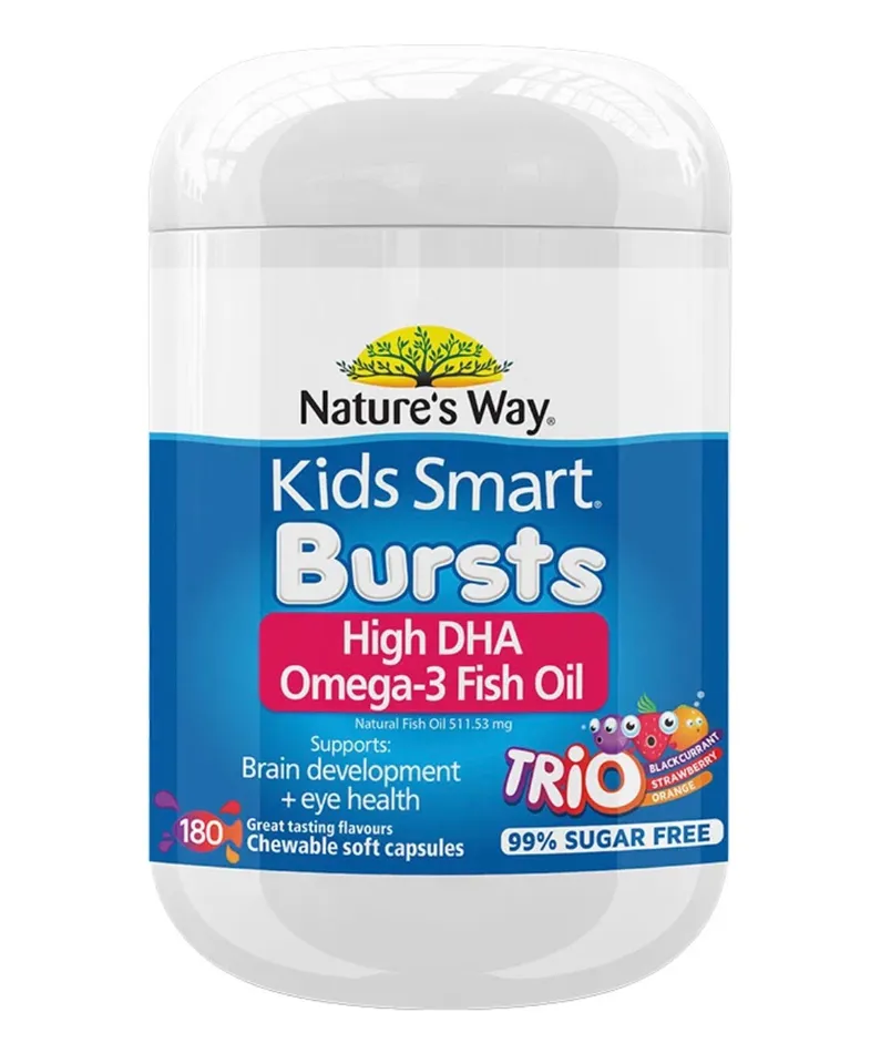 Kẹo dẻo bổ sung DHA Nature's Way Kids Smart Omega 3 High DHA (mẫu mới)