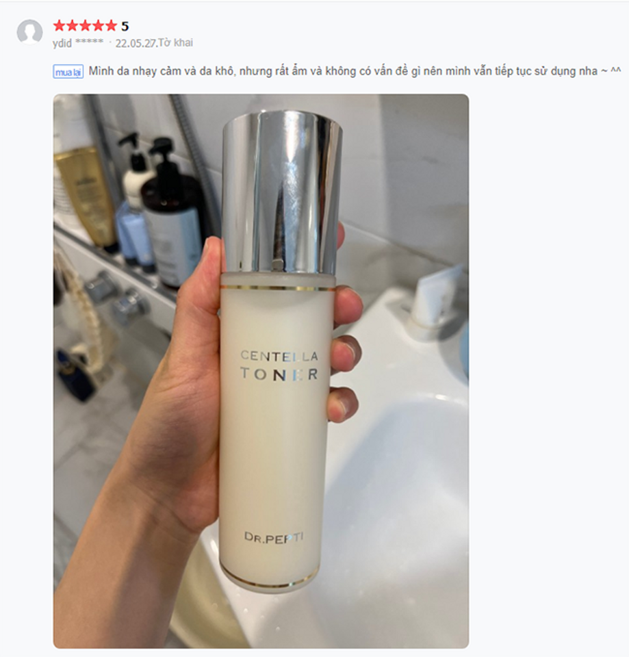 Đ&aacute;nh gi&aacute; của kh&aacute;ch h&agrave;ng về sản phẩm Centella Toner tại H&agrave;n Quốc
