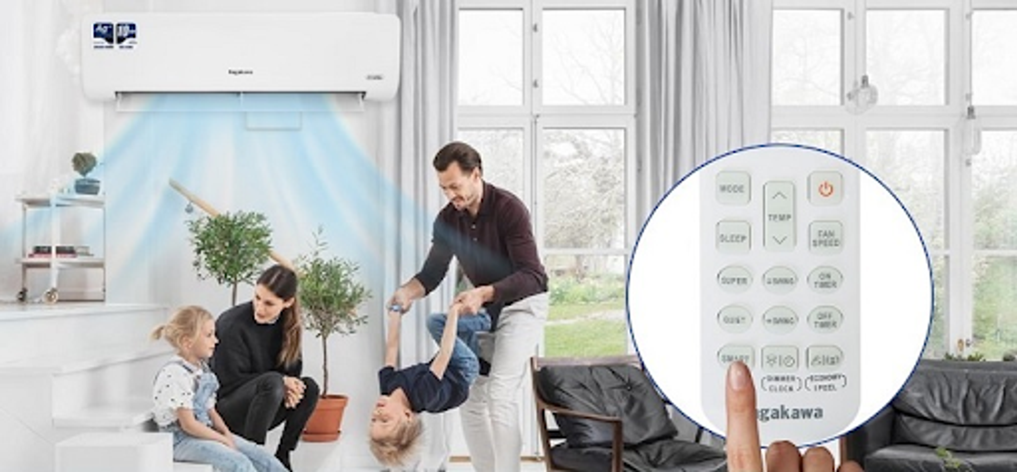 C&aacute;c chế độ cơ bản của điều khiển điều h&ograve;a Nagakawa