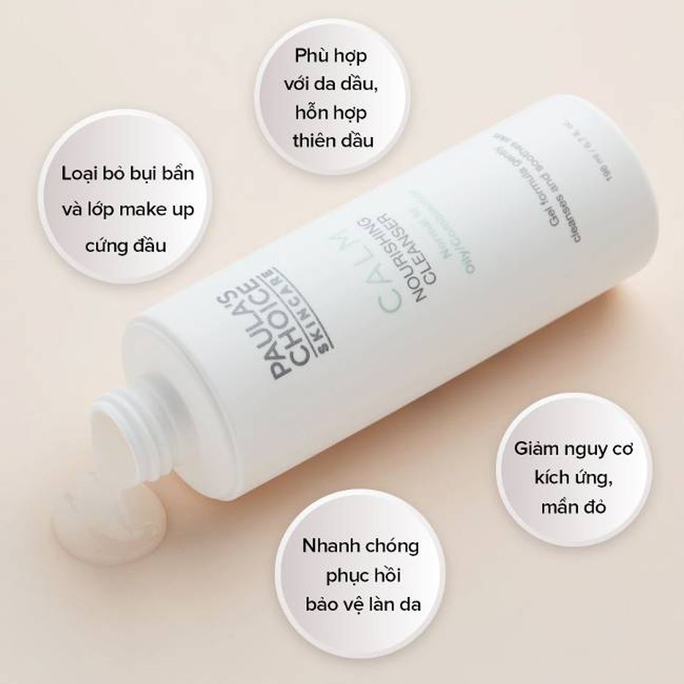 Sữa rửa mặt Paula&rsquo;s Choice Calm Nourishing Cleanser Normal to Oily/Combination