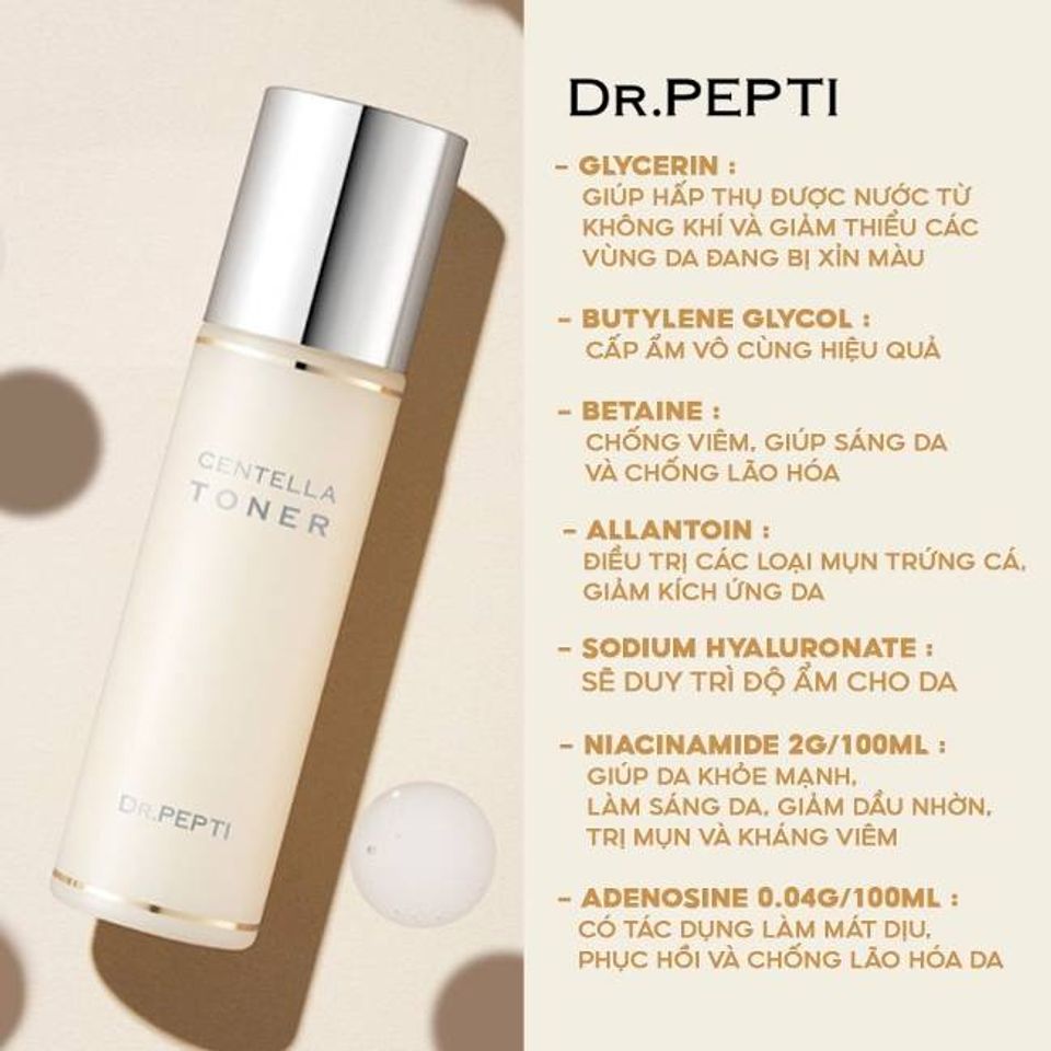 Th&agrave;nh phần Centella toner&nbsp;thi&ecirc;n nhi&ecirc;n, l&agrave;nh t&iacute;nh