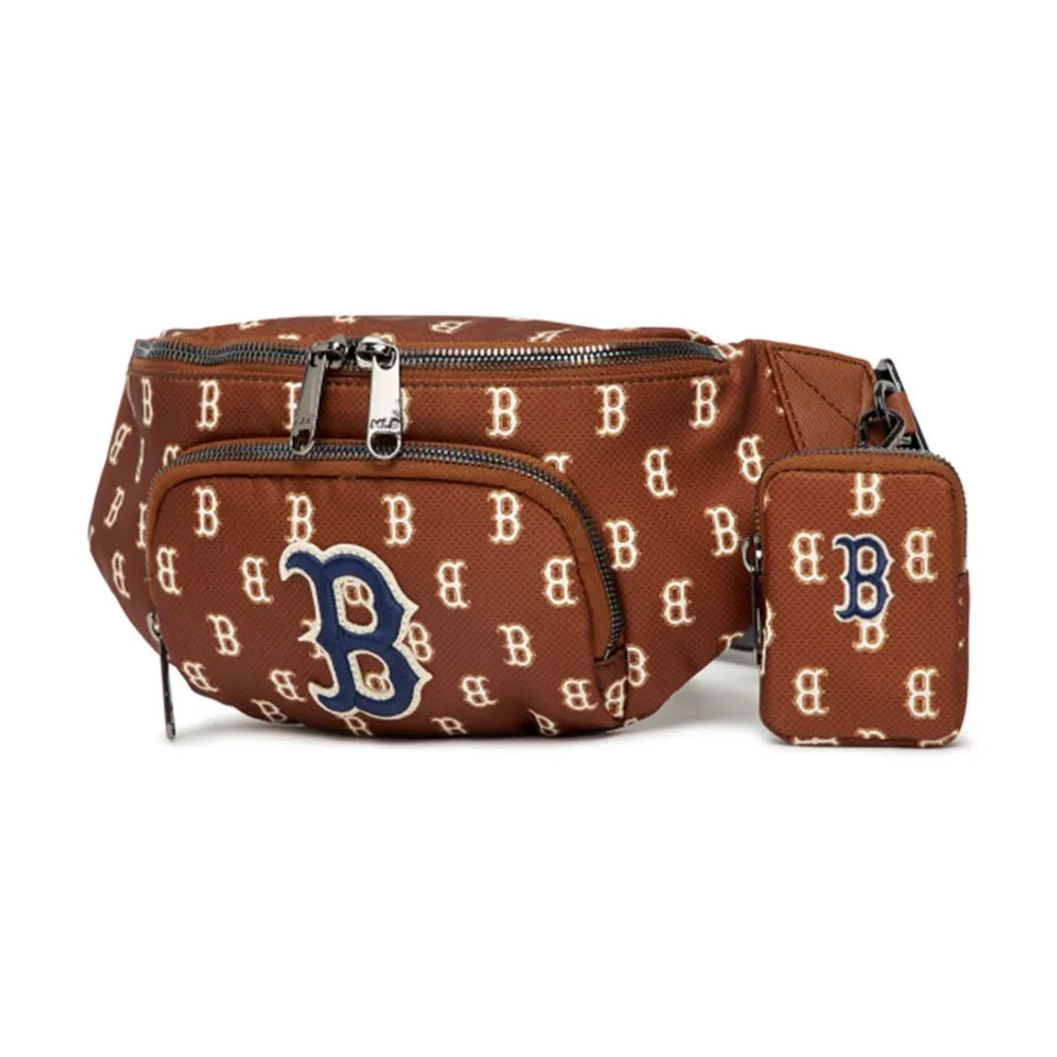 Túi đeo hông MLB Monogram Hip Hop Boston Red Sox 3AHSM012N-43BRD