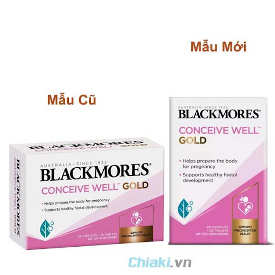 thực phẩm chức năng &uacute;c Blackmores Conceive Well Gold 