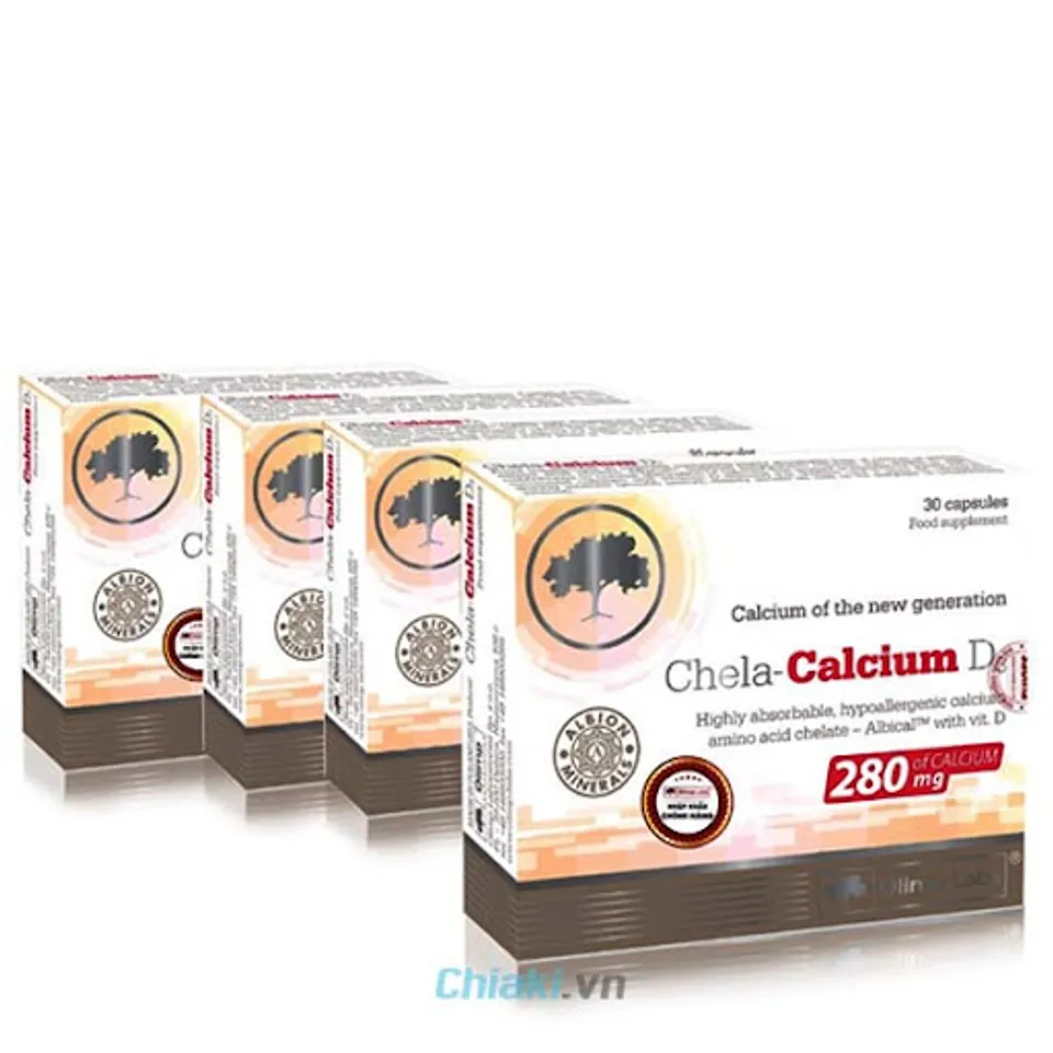 Viên Uống Hỗ Trợ Bổ Sung Canxi Chela-Calcium D3, Hộp 30 Viên