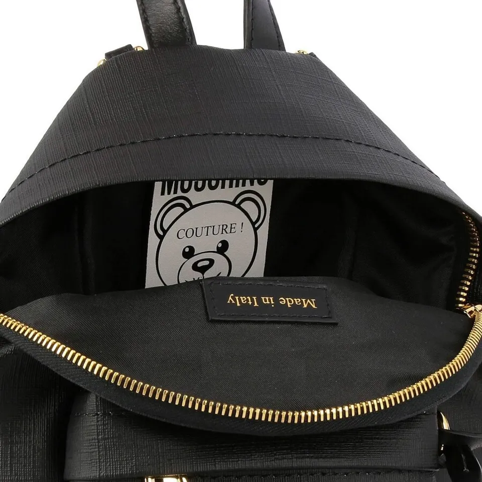 Balo Moschino Teddy Bear Dollar Mini Backpack Black