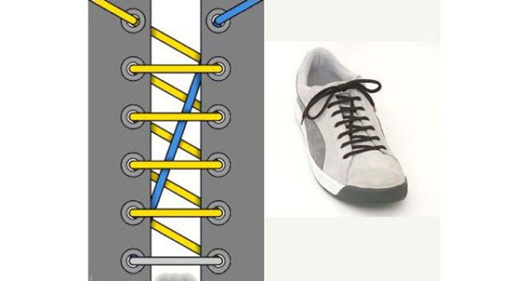 C&aacute;ch thắt d&acirc;y gi&agrave;y sneaker kiểu tia chớp ấn tượng