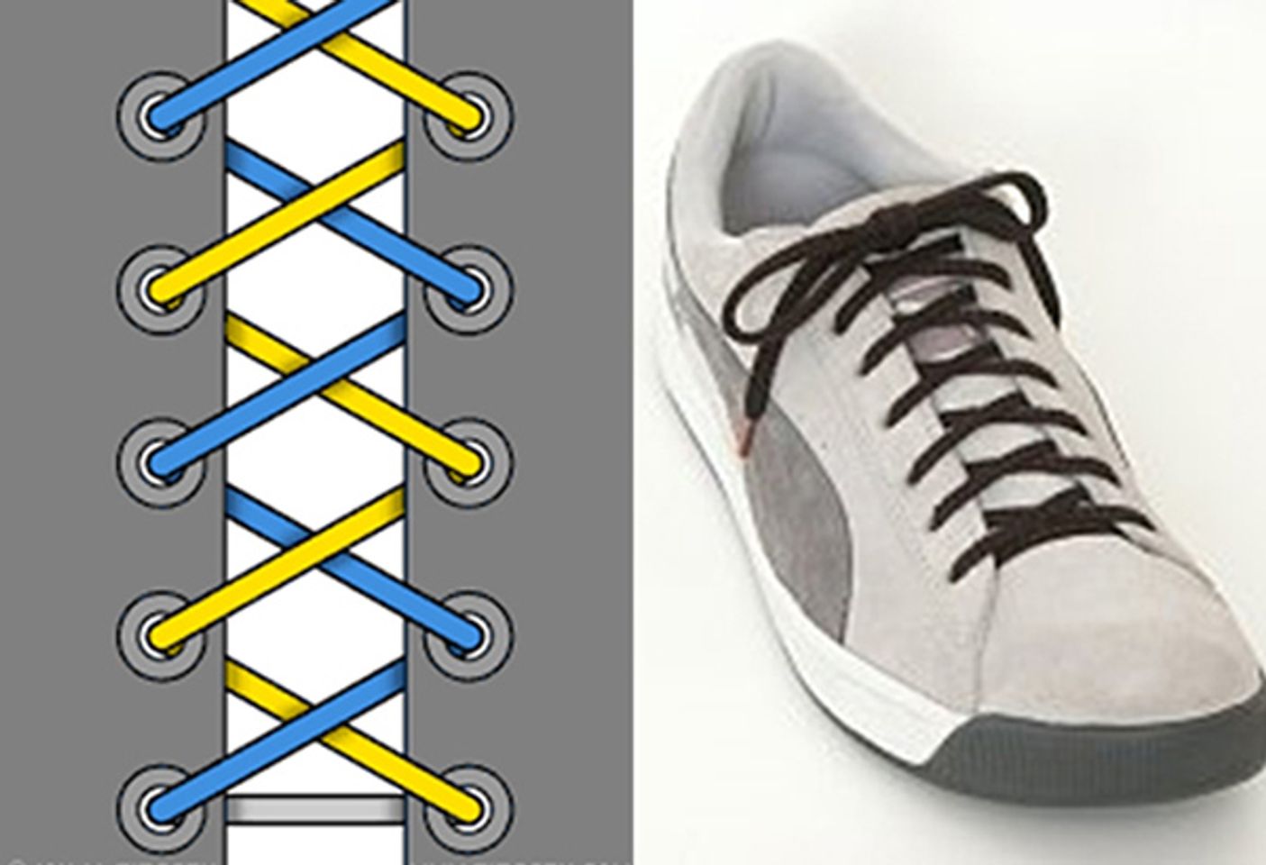 c&aacute;ch thắt d&acirc;y gi&agrave;y sneaker kiểu xương c&aacute; ấn tượng