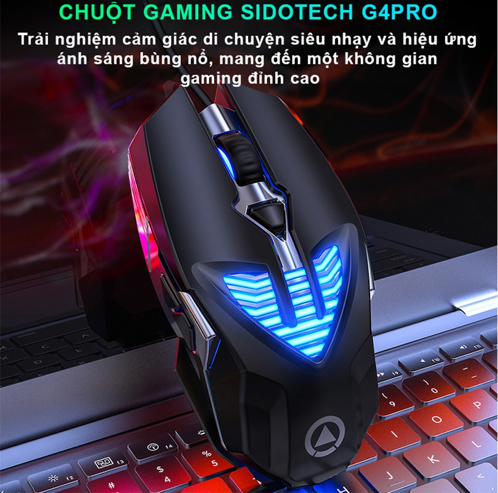 Chuột máy tính gaming chơi game Sidotech Yindiao G4 Pro cho trải nghiệm mượt mà