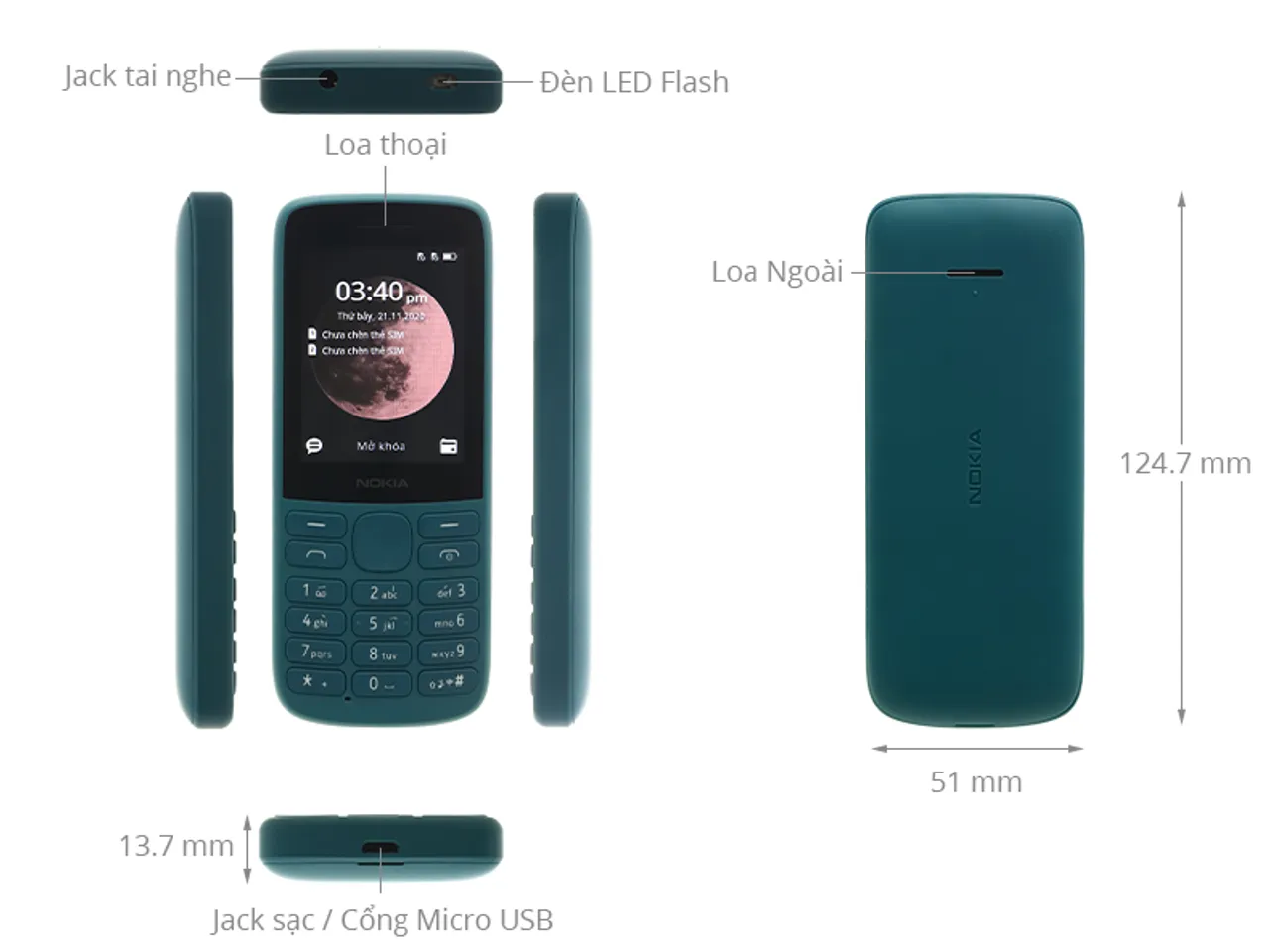 Điện thoại di động Nokia 215 4G Dual Sim (2020)