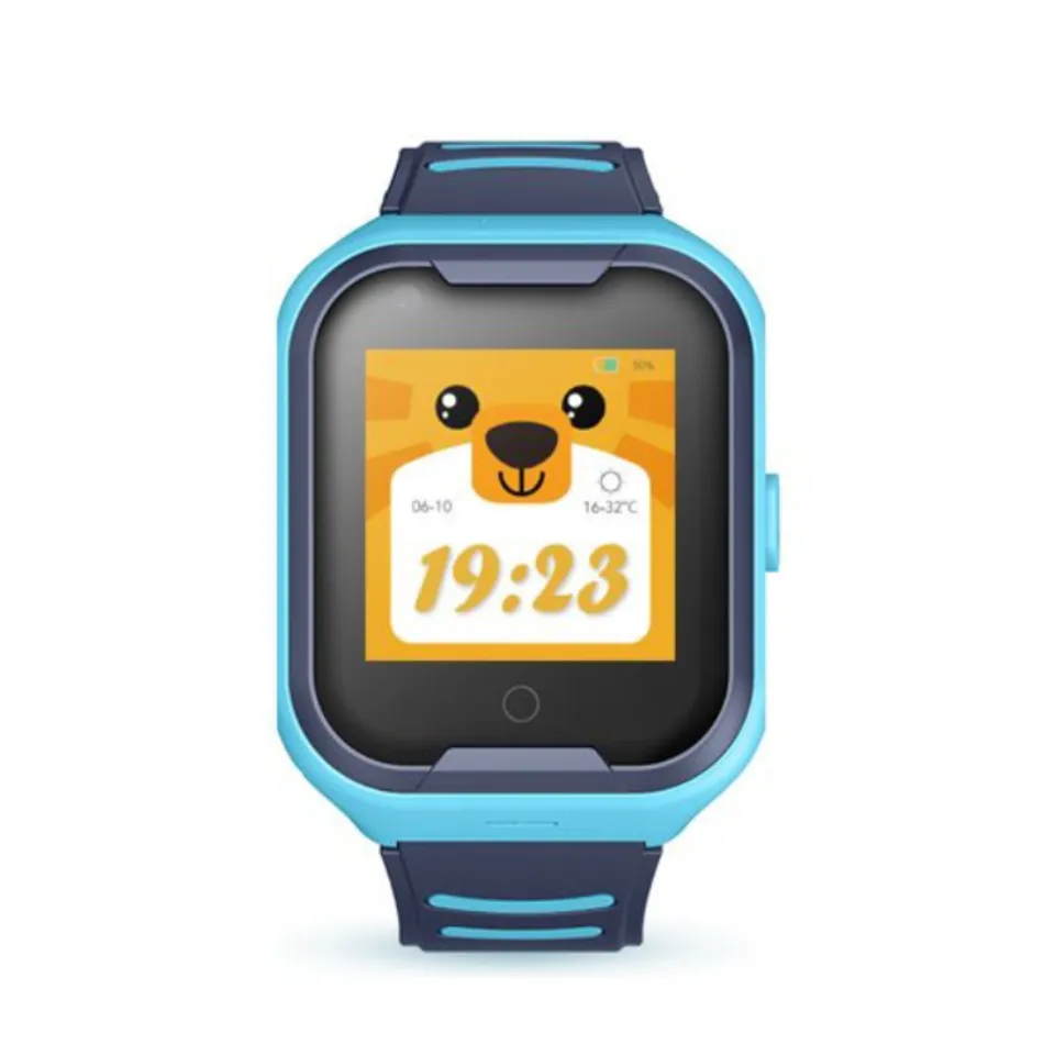 Đồng hồ định vị trẻ em Drapow G4E có video call, kết nối 4G màu xanh 