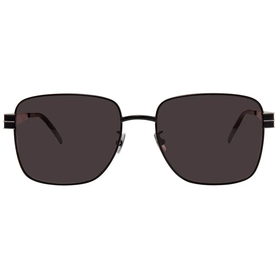 Kính mát Saint Laurent Black Square Unisex Sunglasses SL M55 001 57