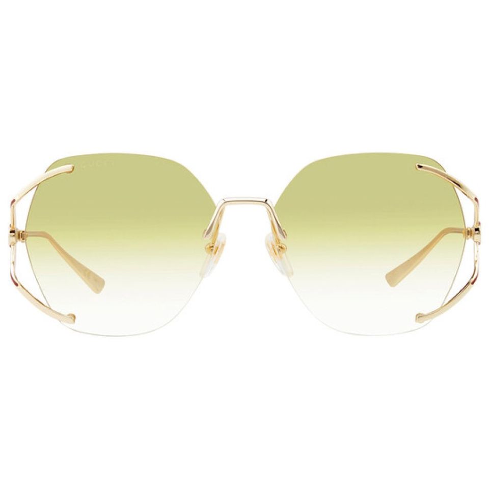 Kính nữ Gucci Yellow Gradient Butterfly Ladies Sunglasses GG0651S 005 59