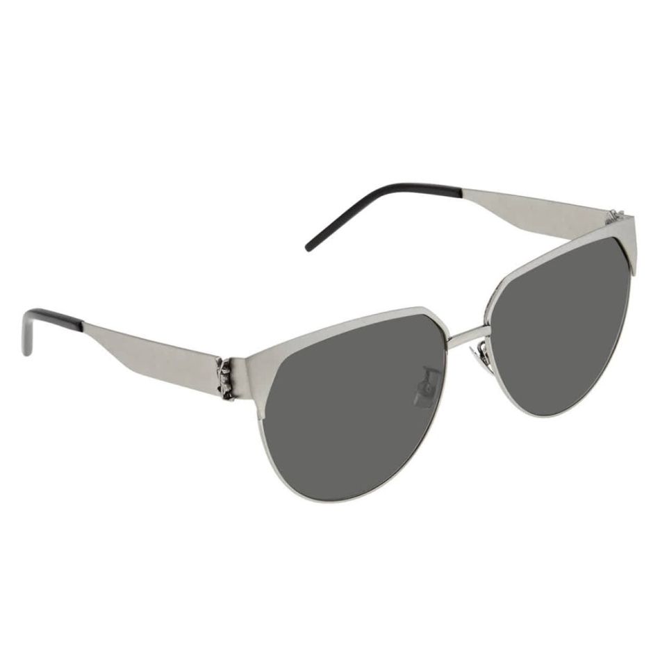 Kính nữ Saint Laurent Grey Round Ladies Sunglasses SLM43F-30007257003