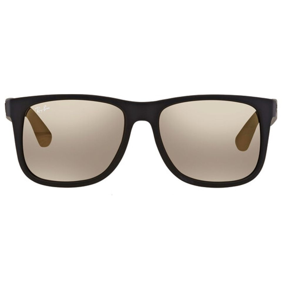 Kính RayBan Justin Gold Mirror Rectangular Men's Sunglasses RB4165F 622/5A 58