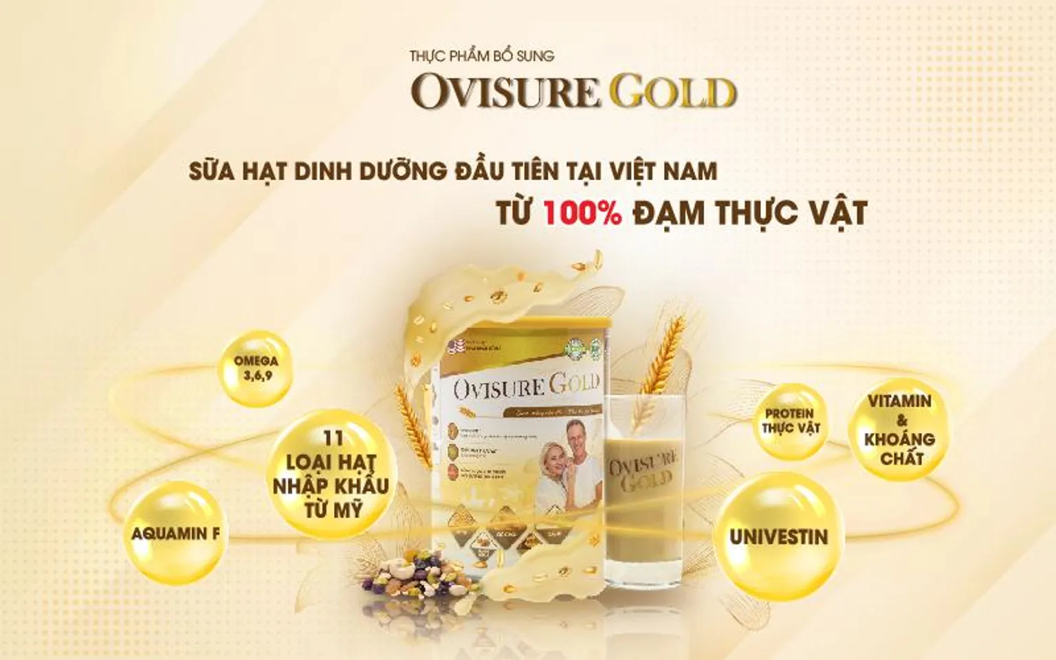 Thành phần Sữa hạt Ovisure Gold