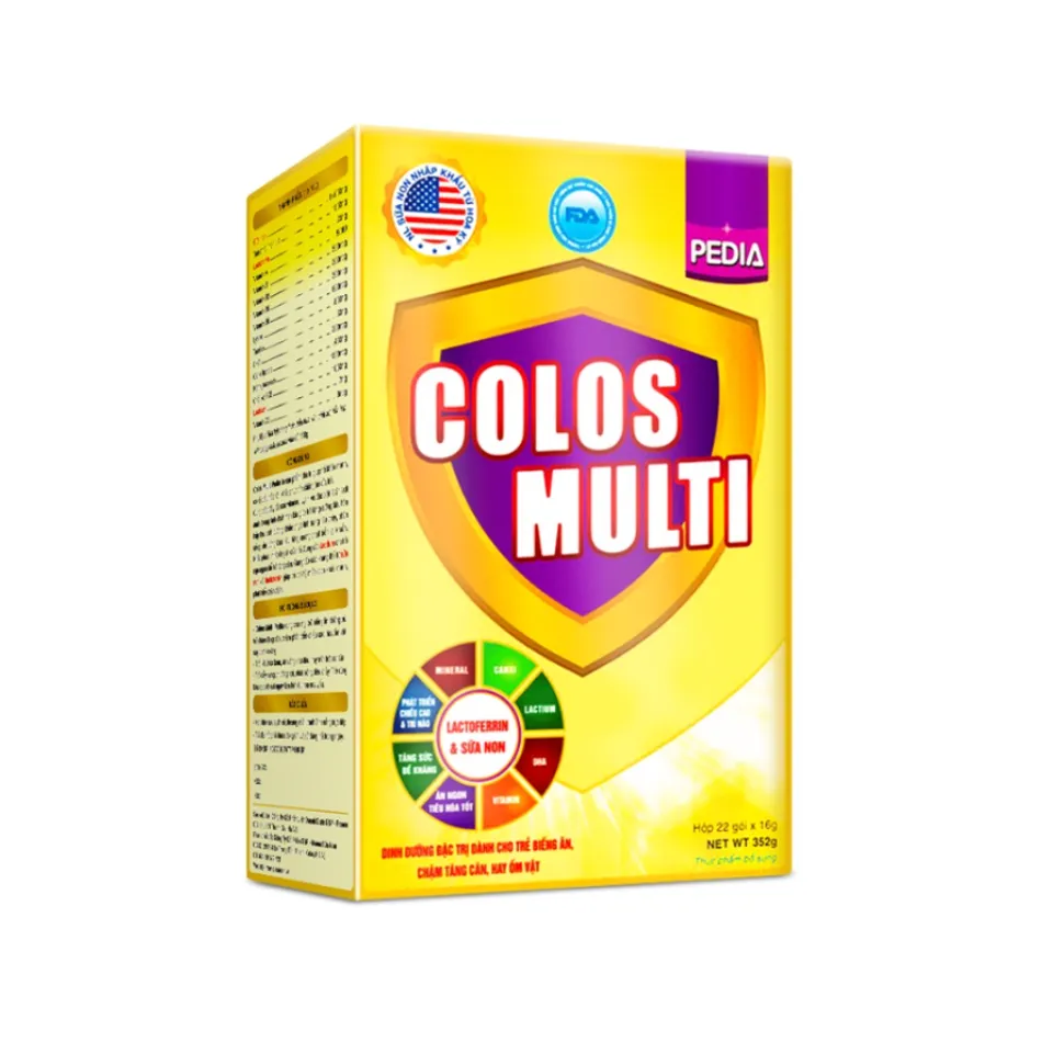 Sữa non Colos Multi Pedia hỗ trợ trẻ biếng ăn