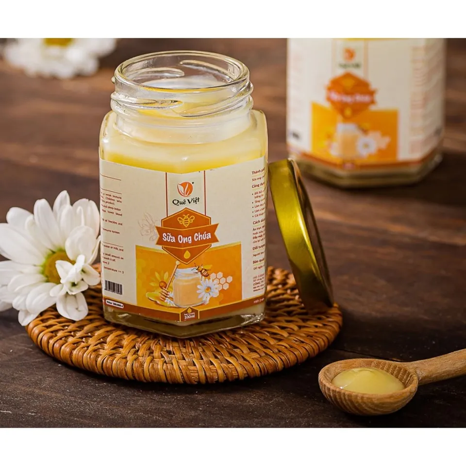 Sữa ong chúa Quê Việt hỗ trợ bồi bổ sức khỏe lọ 100ml