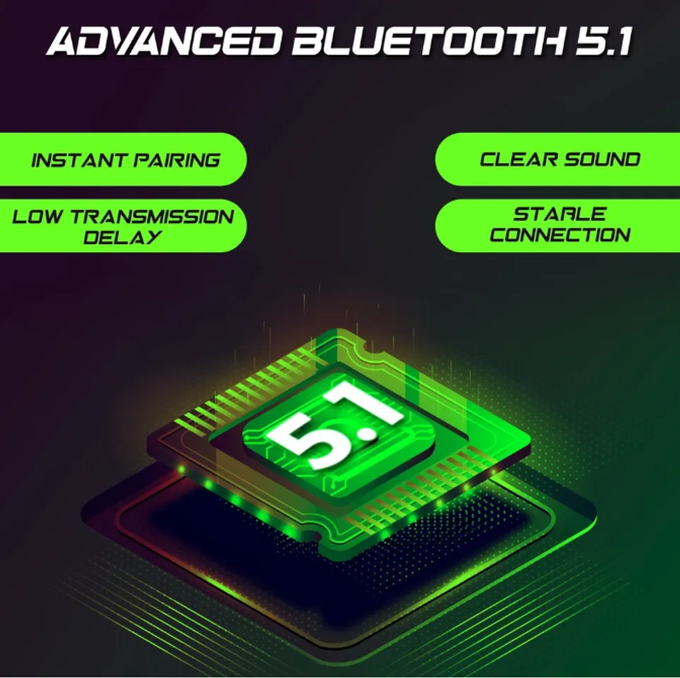Công nghệ bluetooth 5.1 cho độ trễ thấp, đường truyền ổn định