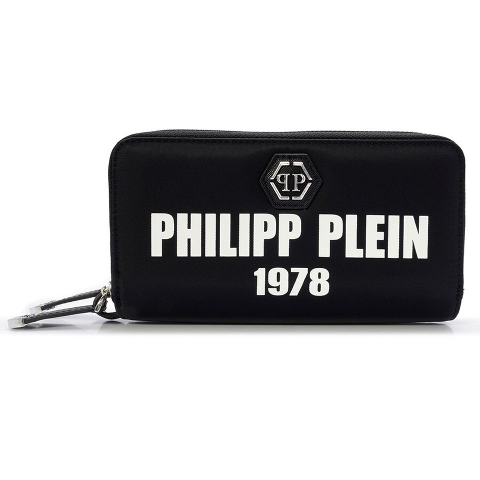 Ví Philipp Plein Closer Double Zip Around Wallet In Black