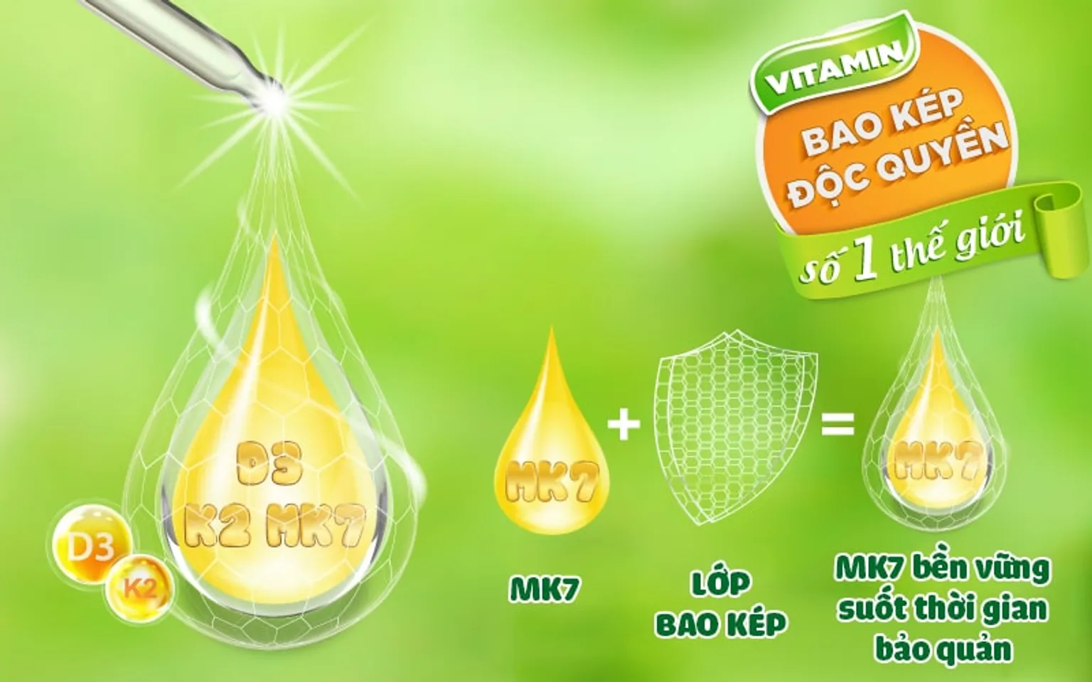 Vitamin D3k2 Bioamicus giúp bổ sung D3, K3 cho bé hỗ trợ phát triển chiều cao