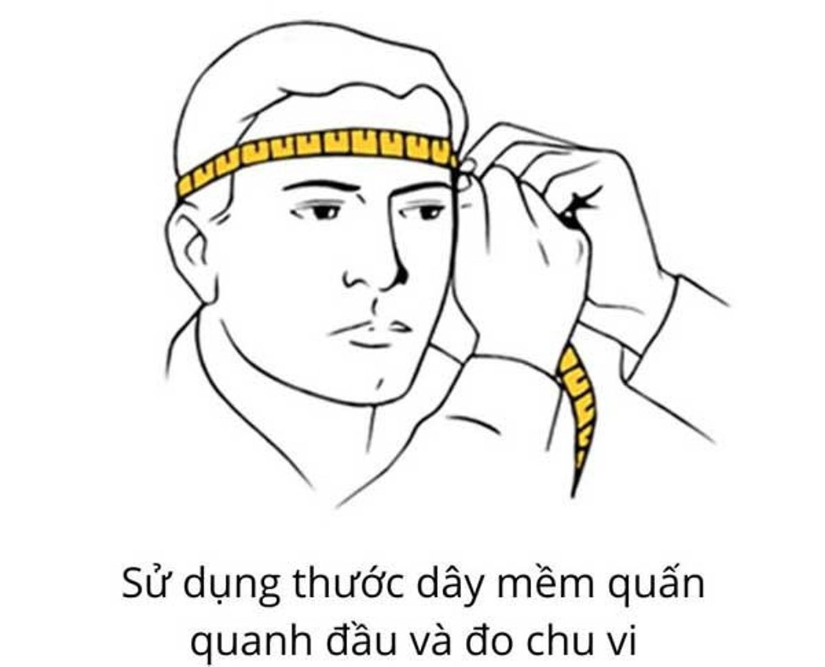 c&aacute;ch đo size mũ lưỡi trai ch&iacute;nh x&aacute;c
