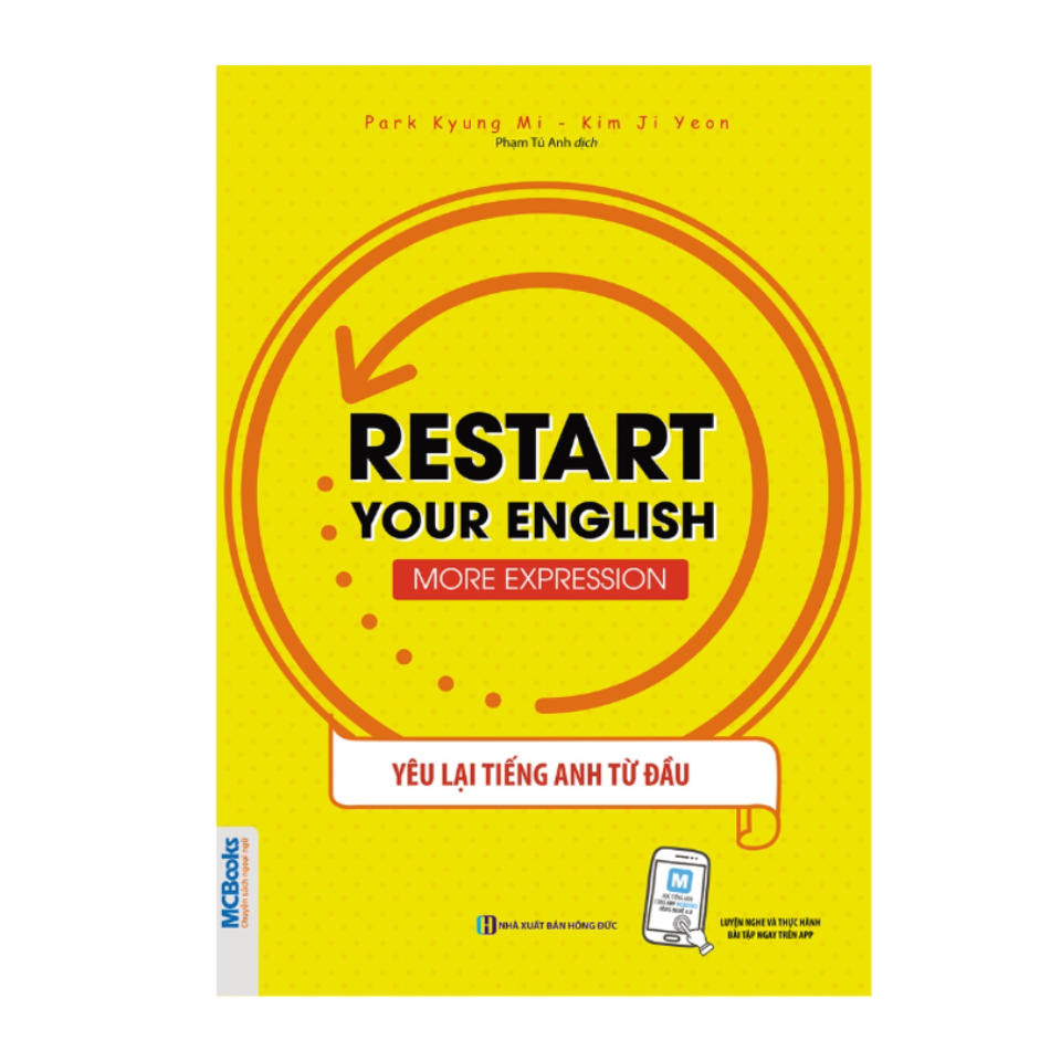 Combo 4 cuốn sách yêu lại tiếng Anh Restart Your English