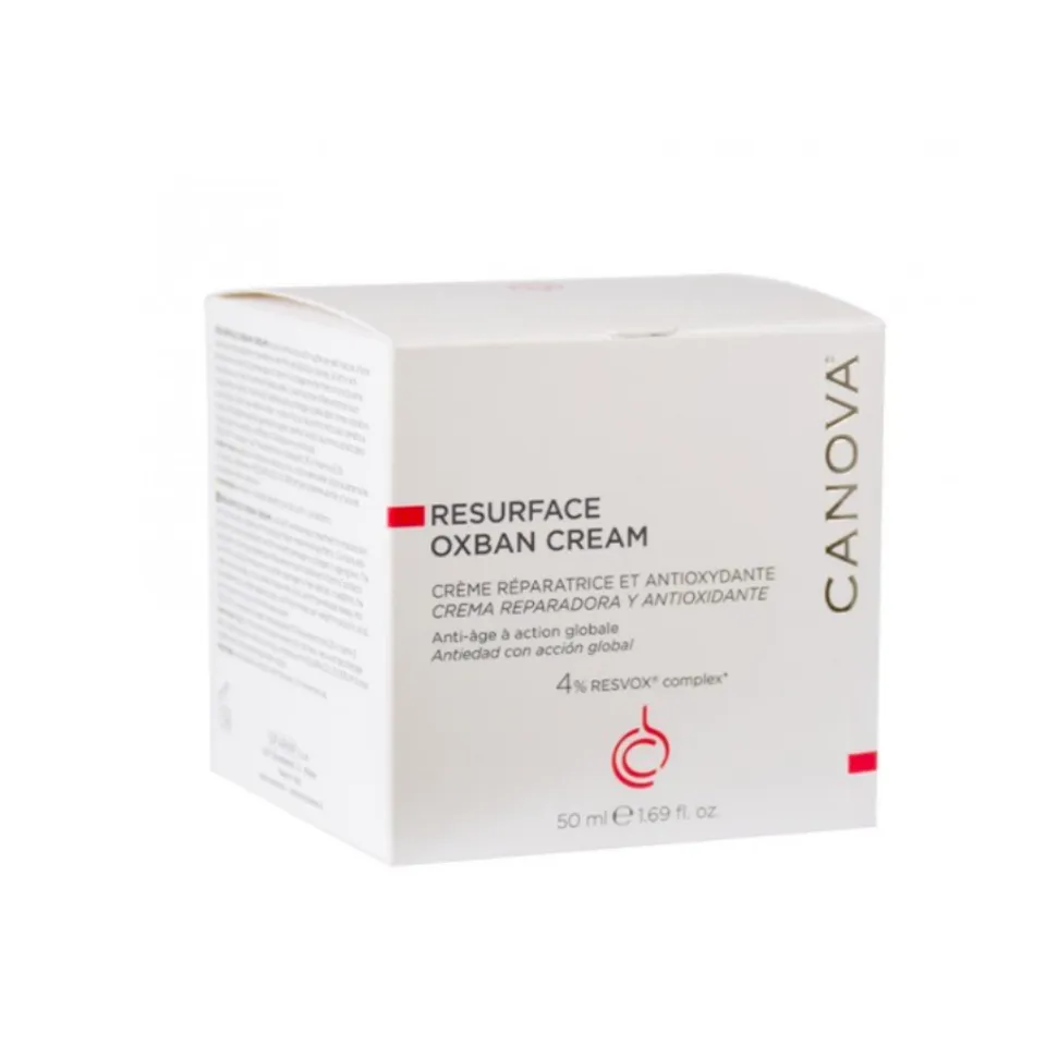 Kem hỗ trợ phục hồi cho da lão hóa Canova Resurface Oxban Cream hộp 50ml