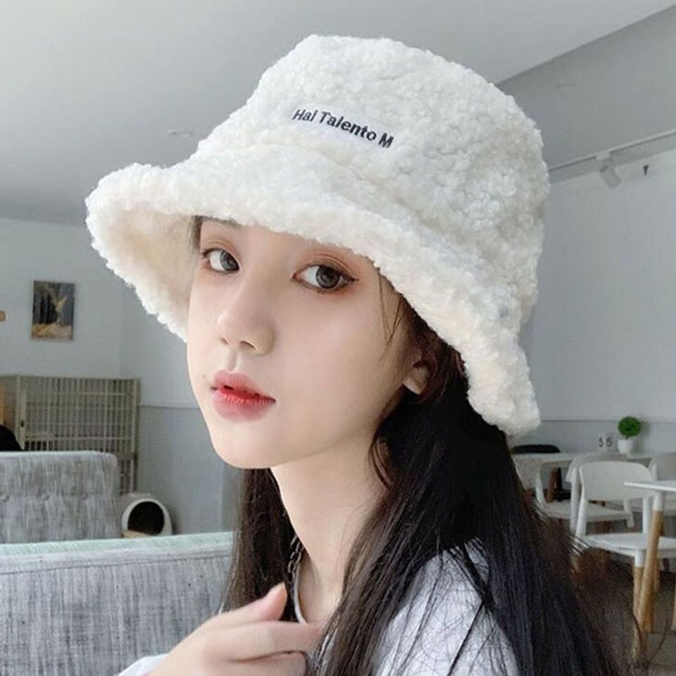 mũ bucket l&ocirc;ng cừu cho nữ
