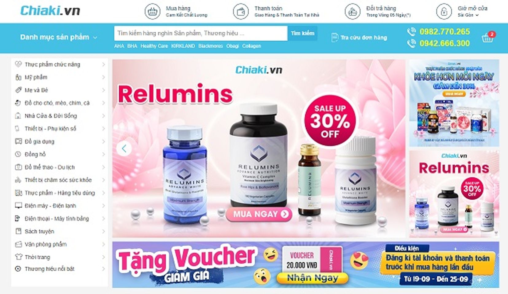 Mua thực phẩm chức năng tại Chiaki