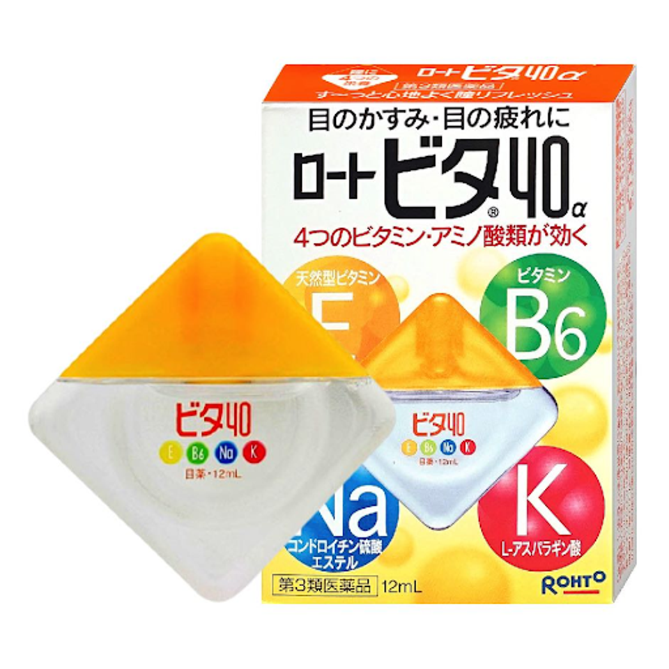 Nước Nhỏ Mắt Rohto Vita 40 Nhật Bản, Hỗ Trợ Dưỡng Mắt