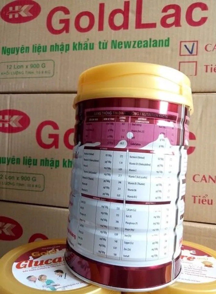 Sữa Goldlac Glucare Gold hỗ trợ cung cấp đa dinh dưỡng