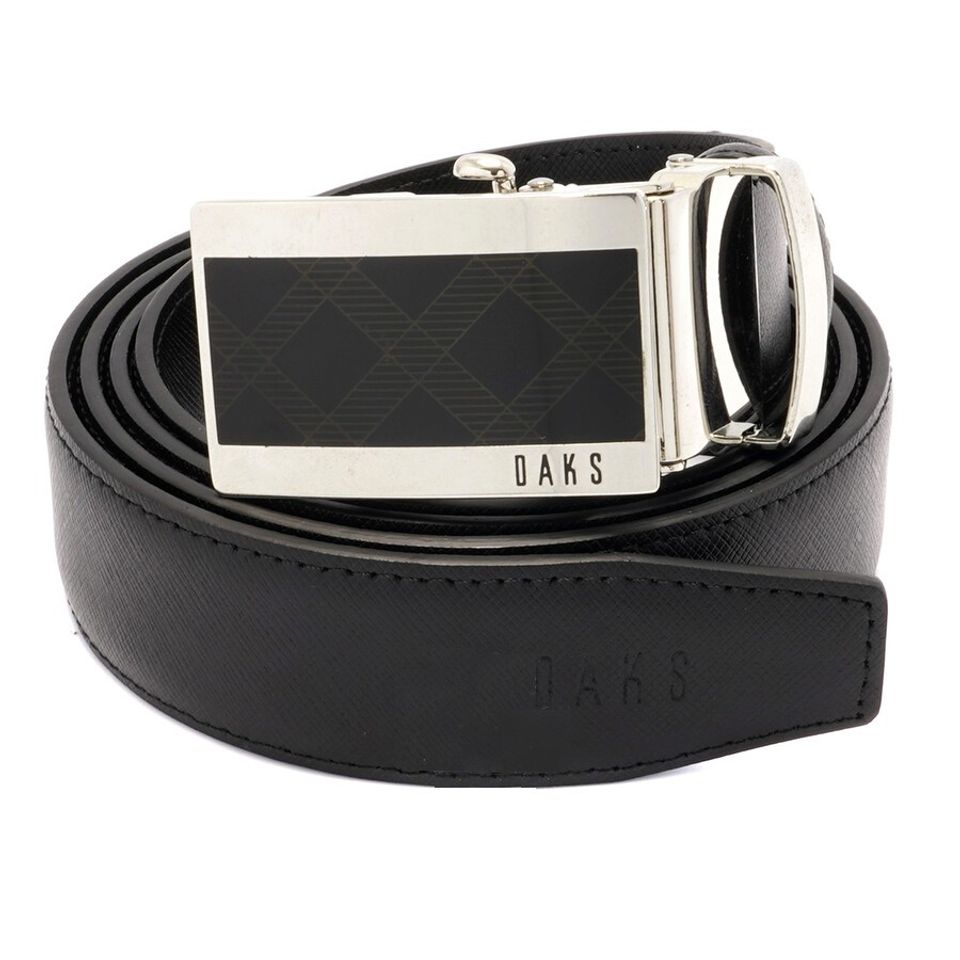 Thắt lưng nam Daks Men's Sqaure Logo Buckle Adjustable Belt