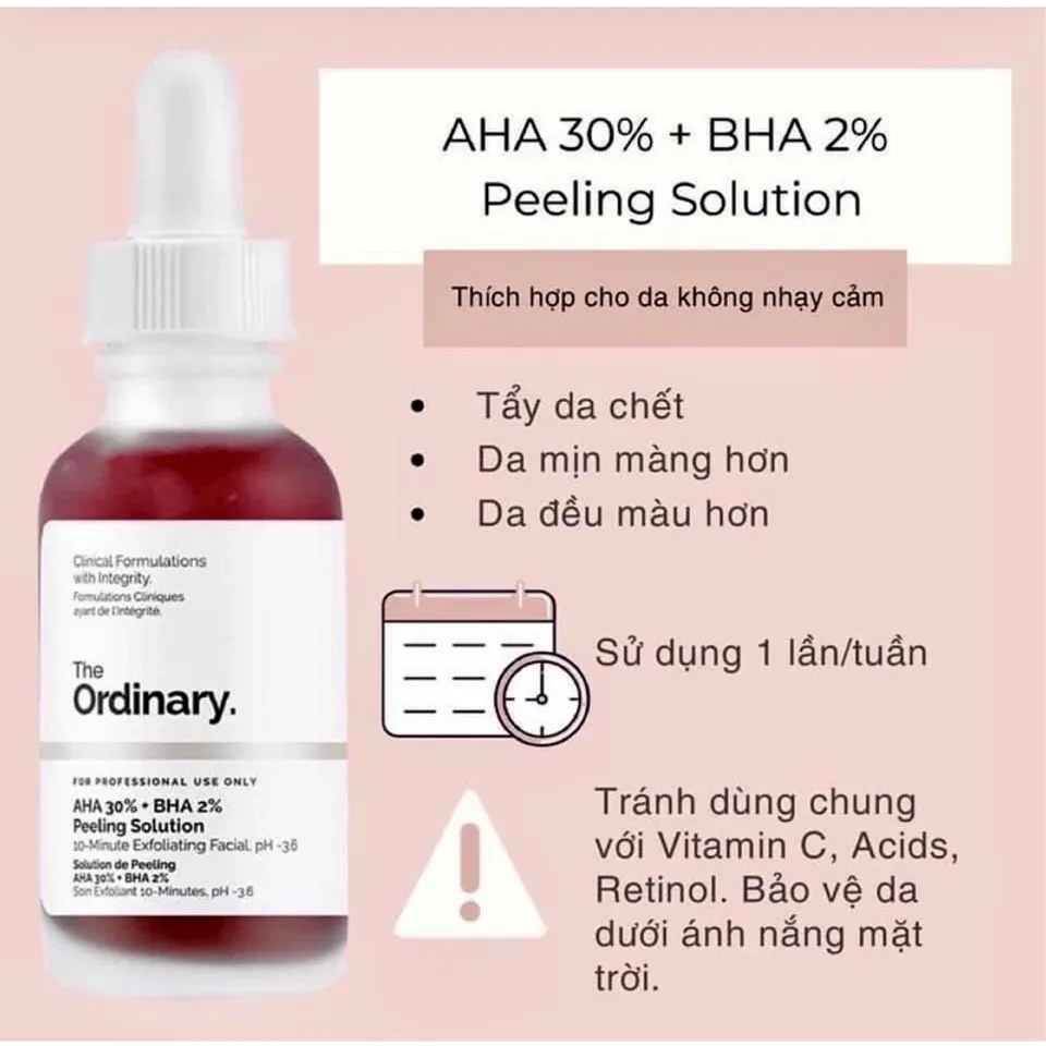 Serum BHA The Ordinary (The Ordinary Peeling Solution AHA 30% + BHA 2%)