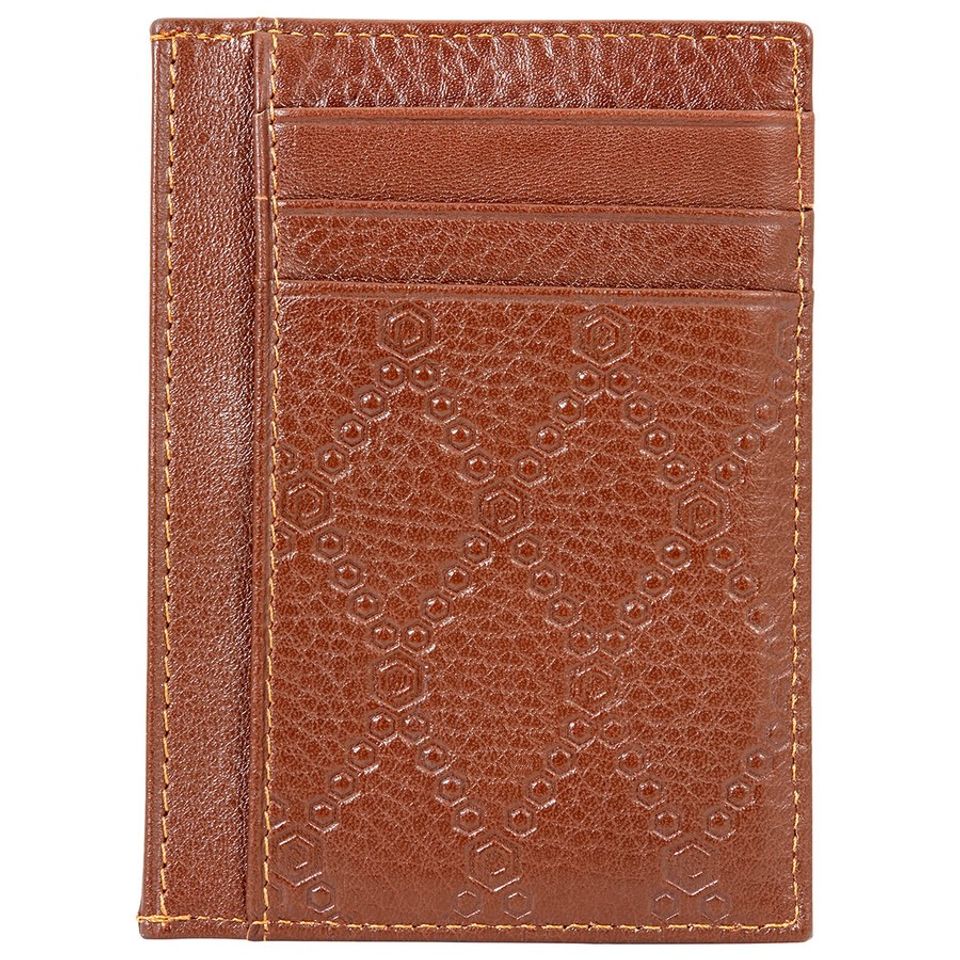 Ví da Picasso And Co Leather Card Holder Tan PLG750TAN