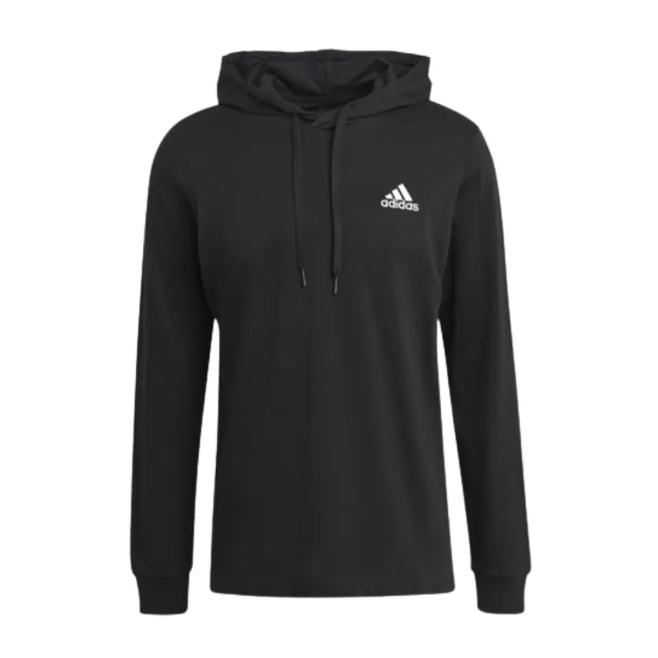 Áo Adidas Essential Small Logo Pullover Hoodie Black Gk9046