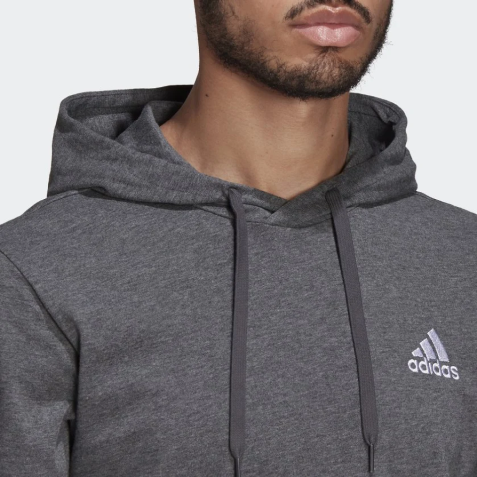 Áo Adidas Essentials Small Logo Pullover Hoodie Grey Gv0248
