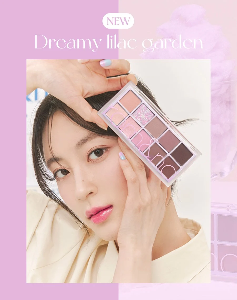 Bảng màu 09 Dreamy Lilac Garden mang tone hồng tím dịu nhẹ 