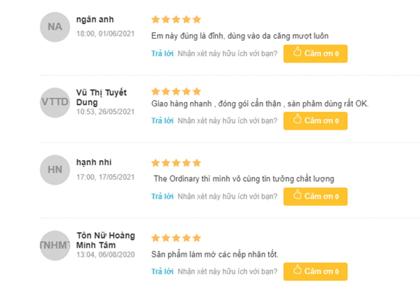 phản hồi Serum trắng da cho da thường The Ordinary Buffet