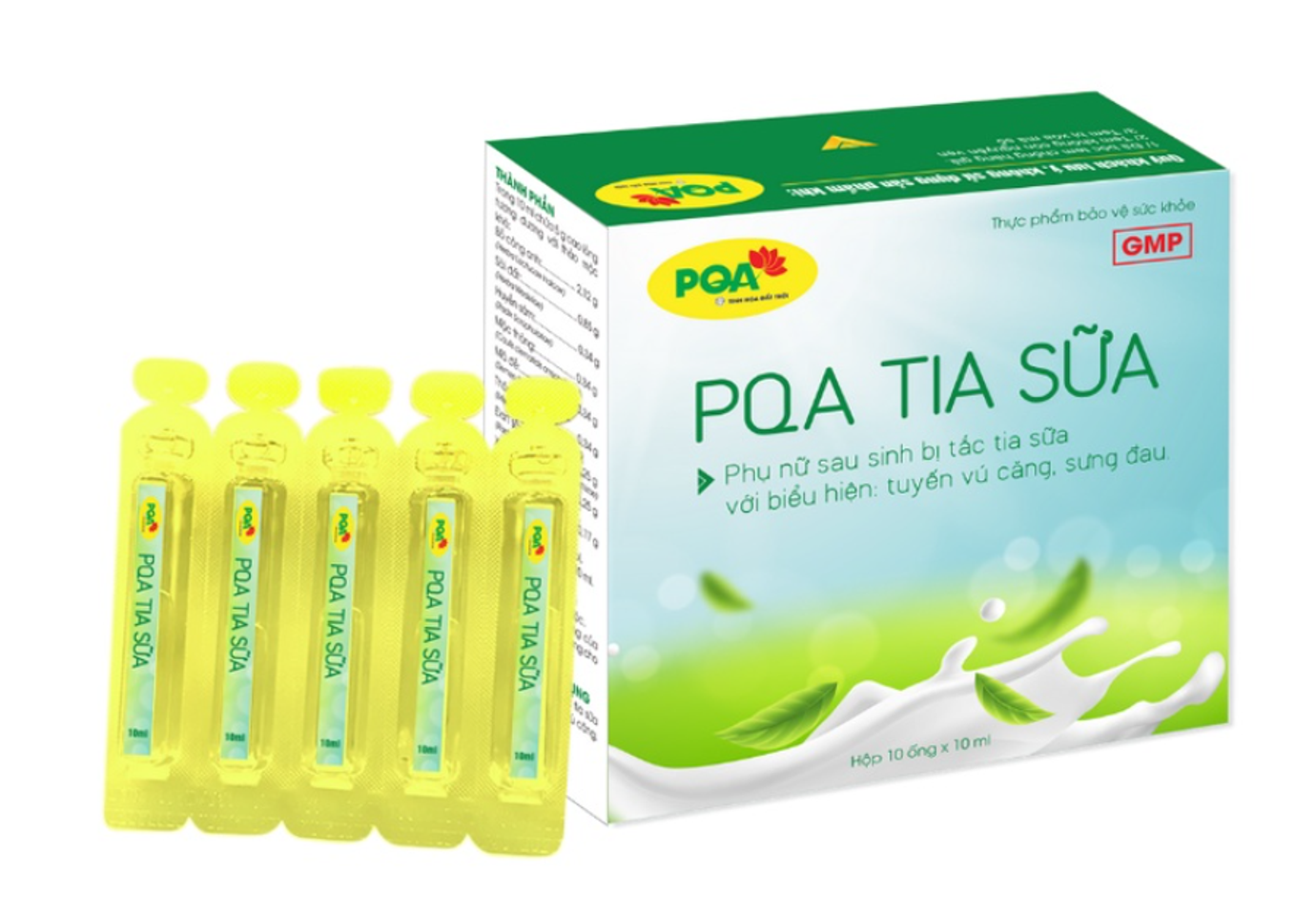 PQA Tia Sữa dạng ống hỗ trợ ngừa tắc tia sữa