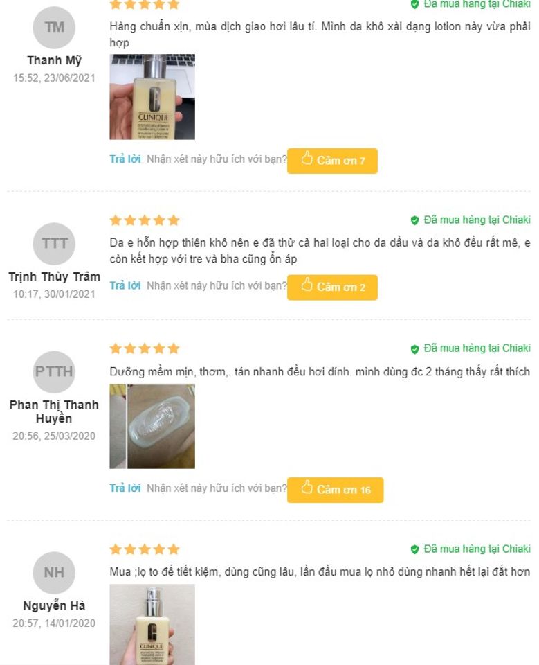 Review Kem dưỡng ẩm cho da kh&ocirc; tuổi dậy th&igrave; Clinique Dramatically Different
