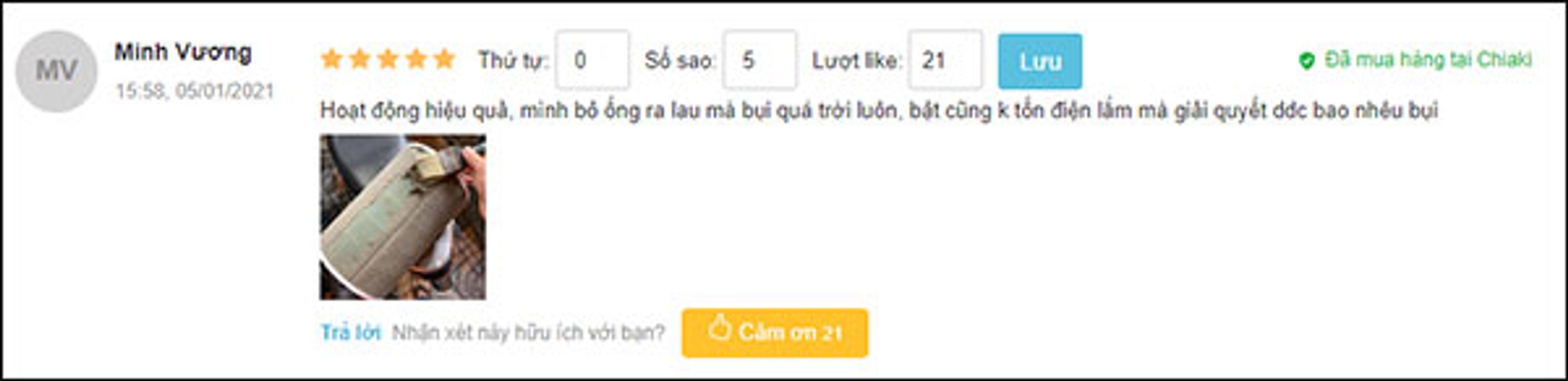 Nhận x&eacute;t của người d&ugrave;ng về thiết bị lọc kh&ocirc;ng kh&iacute; Xiaomi