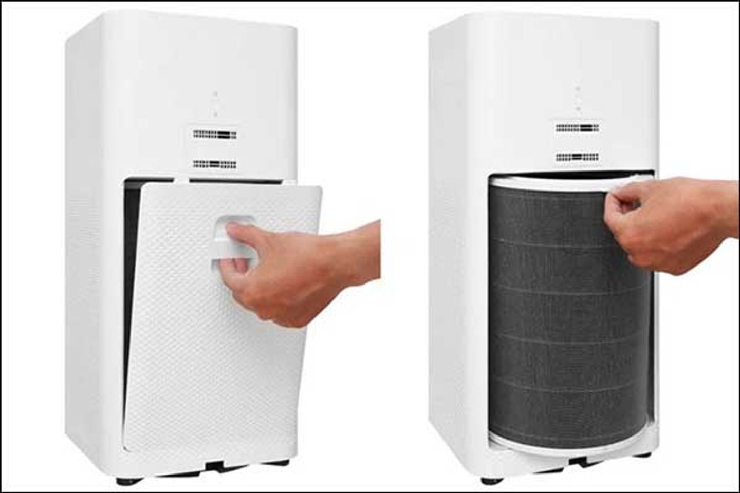 Dễ d&agrave;ng vệ sinh v&agrave; thay thế l&otilde;i lọc cho thiết bị l&agrave;m sạch bụi của Xiaomi