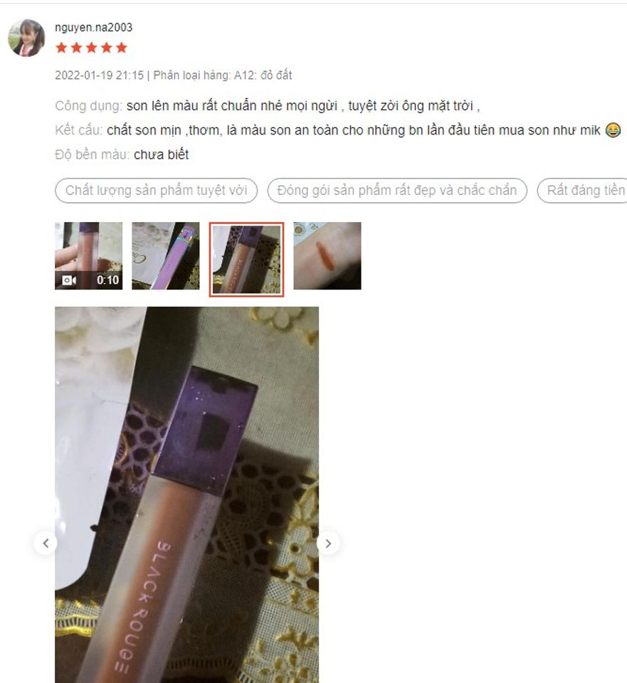Review Son H&agrave;n Quốc Black Rouge Air Fit Velvet