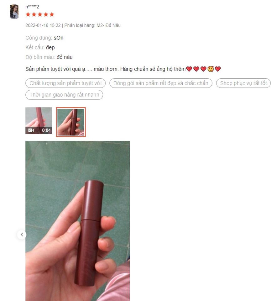 Review Son H&agrave;n Quốc Merzy Bite The Beat Mellow Tint Version 2