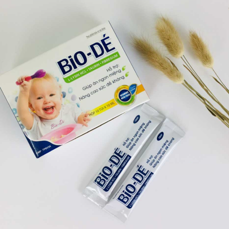 Siro Biodé hỗ trợ bé ăn ngon, tăng đề kháng hộp 10 túi