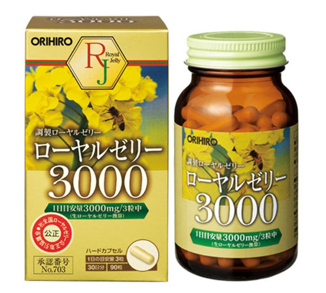 Sữa ong ch&uacute;a Orihiro Royal Jelly 3000mg Nhật Bản