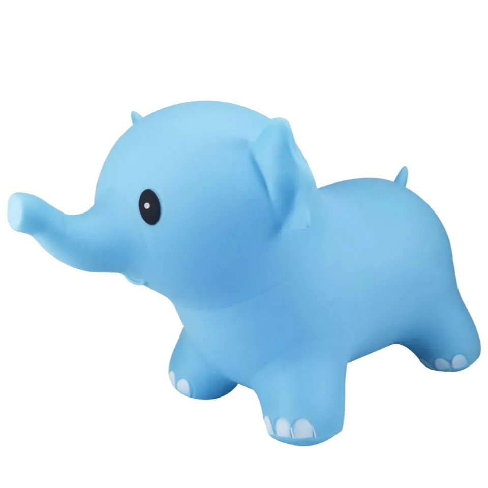 Thú nhún bơm hơi Toys House hình con vật ngộ nghĩnh hình voi xanh
